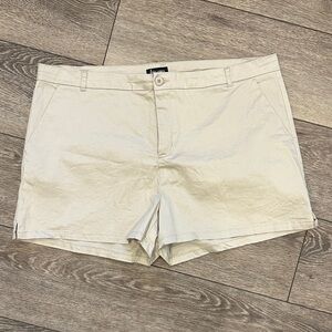 Suko jeans, cotton shorts, tan size 16